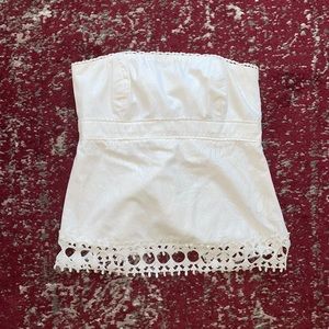 Lilly Pulitzer strapless white top size 2
